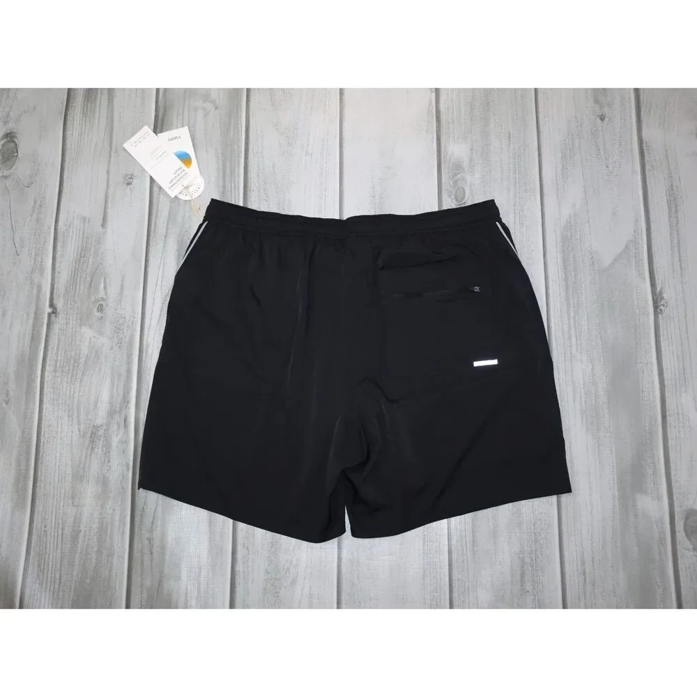 NEW Vuori Shorts Men's XXL Trail 2.0 Black Lined Athletic Gym Run Training 6